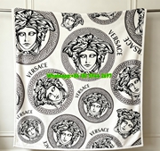 Versace Black White Medusa Print Flannel Throw Blanket IMG_1352